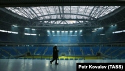 Футбольный стадион на Крестовском острове в Петербурге 