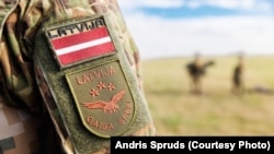 Латвійскі памежнік. Ілюстрацыйнае фота