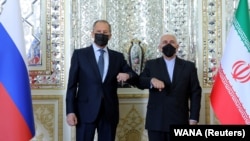 Իրանի և Ռուսաստանի արտգործնախարարներ Սերգեյ Լավրովի և Մոհամադ Ջավադ Զարիֆի հանդիպումը Թեհրանում, 13-ը ապրիլի, 2021թ.