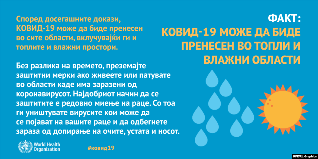 Топлото влажно време за полесна зараза од коронавирус?