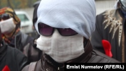 Балдарына ВИЧ жуккан энелердин митинги, 14-ноябрь, 2011.  