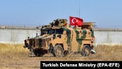 یک موتر نظامی نیروهای ترکیه در سوریه