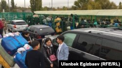 КПП «Ак-Жол» на кыргызско-казахской границе. 18 октября 2017 года.