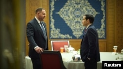 ანდრი ერმაკი (მარცხნივ) და მარკო რუბიო. ჯიდა, საუდის არაბეთი. 11 მარტი, 2025.