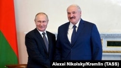 ვლადიმირ პუტინი და ალიაქსანდრ ლუკაშენკა