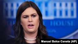 سارا سندرز، سخنگوی کاخ سفید آمریکا