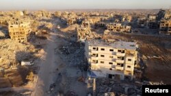 Shkatërrime në Qytetin e Gazës. 25 tetor 2025. 