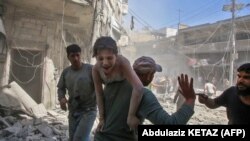 آرشیف/ تصویر از حملات هوایی در ادلیب سوریه/ Source: Abdulaziz KETAZ (AFP)
