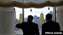 Алмазбек Атамбаев и Нурсултан Назарбаев.