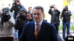 Поранешниот премир и лидер на ВМРО-ДПМНЕ, Никола Груевски, пред Кривичниот Суд во Скопје. Тој е еден од обвинетите за „насилствата во Општина Центар“.