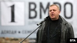 Бугарскиот министер за одбрана и вицепремиер Красимир Каракачанов во почетокот на кампањата за парламентарните избори во Бугарија, 06.03.2021