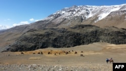Памирлик кыргыздар байырлаган Вахан корридору, Ооганстан, 7-октябрь 2017-жыл. 