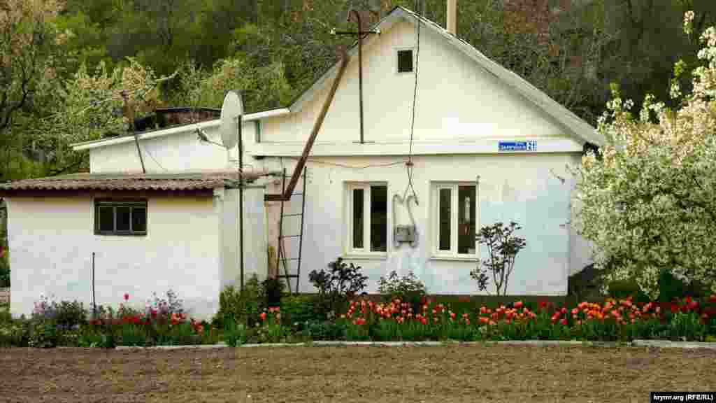 Zareçnaya soqağındaki ev yanındaki topraq damartısında