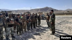 Бадахшан провинциясынын Файзабад шаарындагы ооган аскерлери. 4-июль,  2021-жыл. 