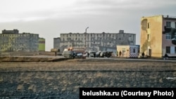 Военный городок на Новой Земле.