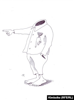 Эрдиги да, эси да жок, ордени бар эргул. Кимбайке (Т.Карыкеев) тарткан азил сүрөт. 05.07.2011.