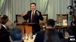 Премиерот Никола Груевски со владина делегација на бизнис форум во Франкфурт.