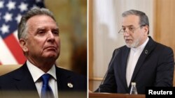 Коментарі Аббаса Аракчі (праворуч) стали відповіддю на заяву спеціального посланника США Стіва Віткоффа про те, що Іран «повинен зупинити та ліквідувати свою програму з ядерного збагачення та створення зброї»
