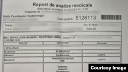 Analizele de la Spitalul Floreasca, care arată că medicii știau de infecția cu ciuperca periculoasă candida auris încă din 17 iulie în cazul Laviniei Vlad, pacienta care a fost ulterior transferată în Belgia.