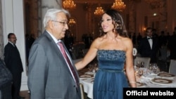 მეჰრიბან ალიევა მამასთან, არიფ ფაშაევთან ერთად