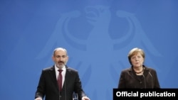 Հայաստանի վարչապետ Նիկոլ Փաշինյանը և Գերմանիայի կանցլեր Անգելա Մերկելը, արխիվ