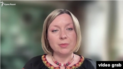 Екатерина Сердюк, двоюродная сестра Валентина Выговского, гражданская активистка (скриншот из видео)