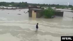 تصویر آرشیف : جاری شدن سیلاب در یکی از مناطق شرق ایران 