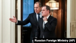 Ռուսաստանի և Ադրբեջանի ԱԳ նախարարներ Սերգեյ Լավրով և Ջեյհուն Բայրամով, արխիվ