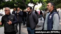 Բեռնատարների վարորդների ակցիան կառավարության շենքի դիմաց, 27-ը հոկտեմբերի, 2025թ.