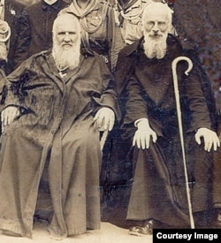 Митрополит УГКЦ Андрей (ліворуч) і архимандрит УГКЦ Климентій Шептицький