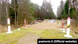 Беларуска-літоўская мяжа. Ілюстрацыйнае фота. 