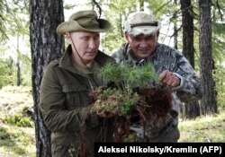 Putin spent part of his Tuva holiday with Defense Minister Sergei Shoigu.
