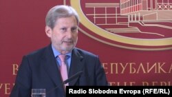 Еврокомесарот за европска соседска политика и преговори за проширување на Европската унија Јоханес Хан.