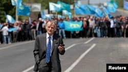 Лідер кримськотатарського народу Мустафа Джемілєв, 3 травня 2014 року 