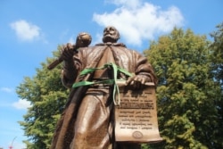 Адкрыцьцё помніка Ляву Сапегу ў Слоніме. 22 жніўня 2019 г.