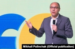 Голова Верховної Ради Андрій Парубій під час з’їзду партії «Європейська солідарність». Київ, 9 червня 2019 року