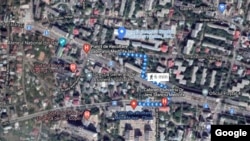 Distanța dintre două centre de vaccinare din Iași