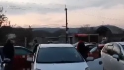 ვერტმფრენი რუსთავის ციხის სიახლოვეს