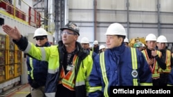 Сапар Исаков на месторождении Кумтор