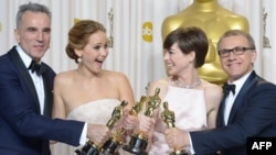 Дэниел Дэй-Льюис, Женнифер Лоуренс, Энн Хэтэуэй, Кристоф Вальц (солдон оңго)