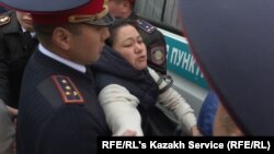 Dozens of people were detained during protests in March against plans to rename the capital after former President Nursultan Nazarbaev.