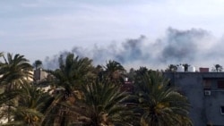 Триполинин Митига аэропортуна урулган сокку. 13-апрель, 2020-жыл.