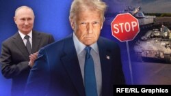Орусиянын президенти Владимир Путин жана АКШнын президенти Дональд Трамп. (коллаж)