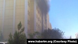 Ýaşaýyş jaýynda ýangyn, Aşgabat (arhiw suraty)