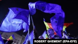 Романија - Продемократски митинг во Букурешт, 5 декември 2024 година.