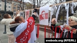 На пікеце памяці Рамана Бандарэнкі. Вільня, 9 лістапада 2025 году