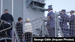 Ursula von der Leyen pe fregata Regele Ferdinand.