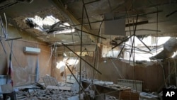 ساختمان دادستانی زندان اوین پس از حملهٔ اسرائیل