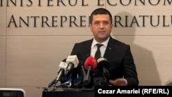 Romania Minister of Economy Radu Miruță, press conference, August 21, 2025, Bucharest 