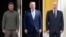 Președintele ucrainean Volodimir Zelenski, președintele american Donald Trump și președintele rus Vladimir Putin (colaj RFE/RL).
